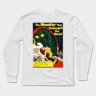 Classic Sci-Fi Movie Poster - The Monster That Challenged The World Long Sleeve T-Shirt